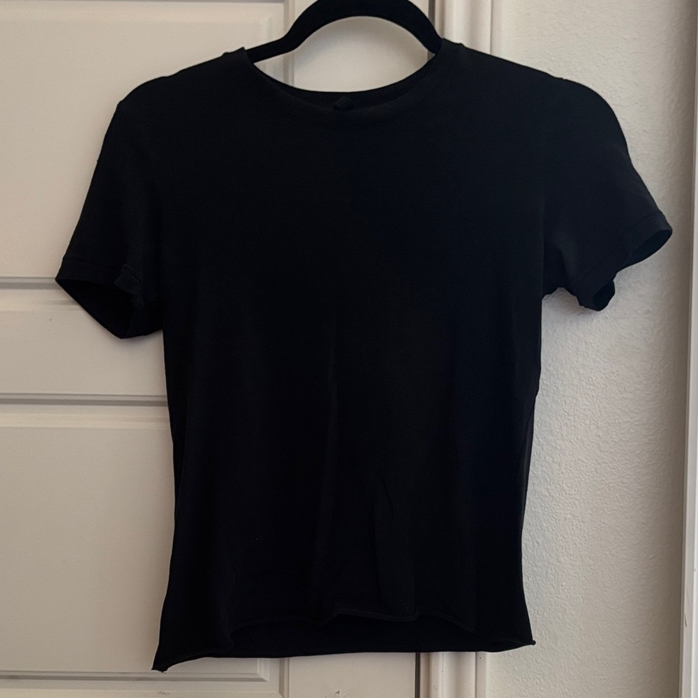 SKIMS Black Short Sleeve Tee